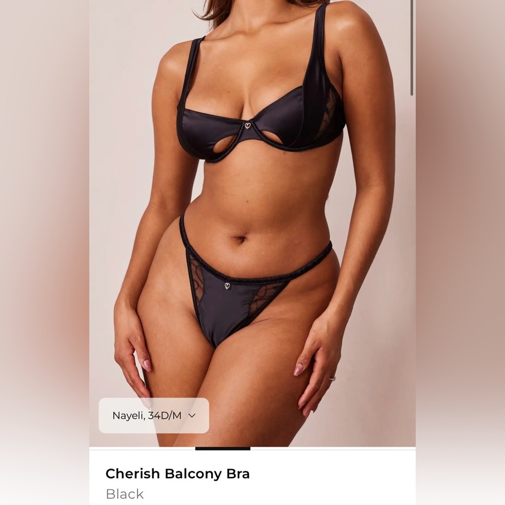 Lounge - Cherish Balcony Bra - Black 32D